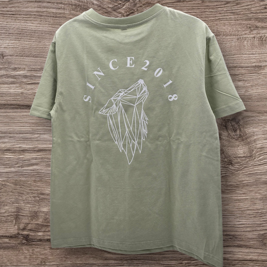 "Wolf" Unisex Oversize Tee Soft Salvia