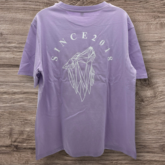 "Wolf" Unisex Oversize Tee Lilac