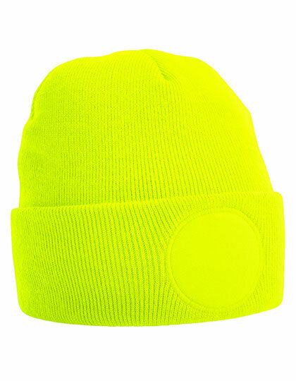Unisex-Beanie "Dein Logo" (runder Patch)