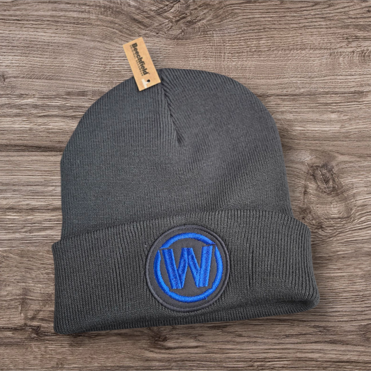 Unisex-Beanie "Dein Logo" (runder Patch)